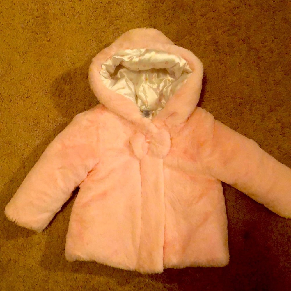 Little Me 18 month pink soft coat